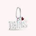 Pendentif PARIS - Rouge / Argenté - Bijoux  | Agatha