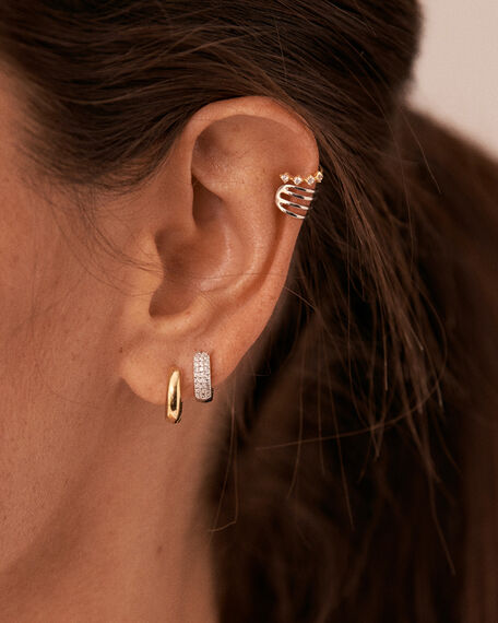 Piercing ear cuff OFEE - Cristal / Doré - Piercings  | Agatha