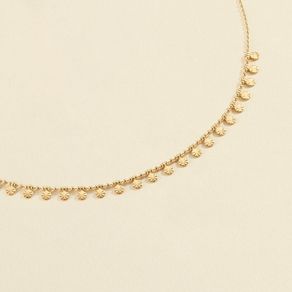 Collier ras du cou GOLDEN - Cristal / Doré