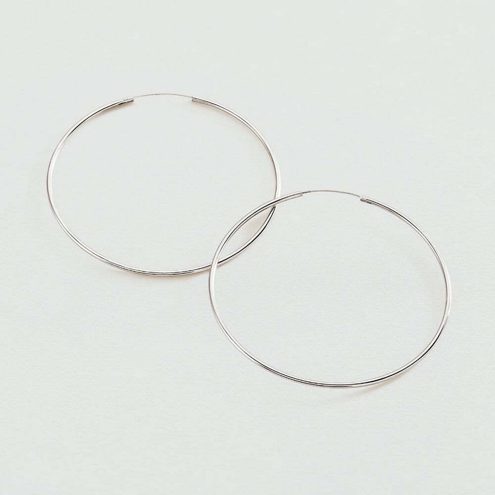 Créoles CREOLA - Argenté - Boucles d'oreilles fantaisies  | Agatha