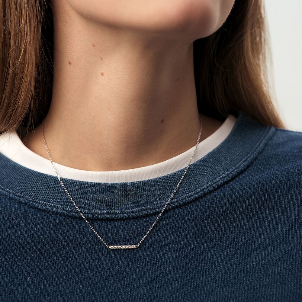 Collier ras du cou BARSHINE - Cristal / Argenté - Colliers fantaisie  | Agatha
