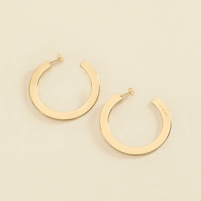 Créoles LINES - Doré - Boucles d'oreilles  | Agatha