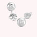 Boucles d'oreilles puces BOULE - Argenté - Boucles d'oreilles puces  | Agatha