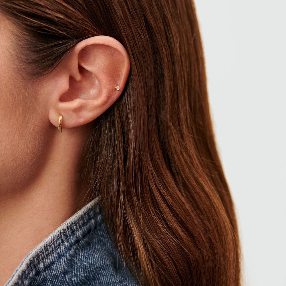 Piercing H&eacute;lix & Tragus PAULA - Cristal / Dor&eacute; - Piercing H&eacute;lix & Tragus  | Agatha