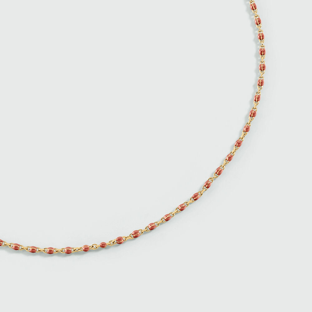 Collier ras du cou SMARTY - Corail / Doré - Colliers ras du cou  | Agatha