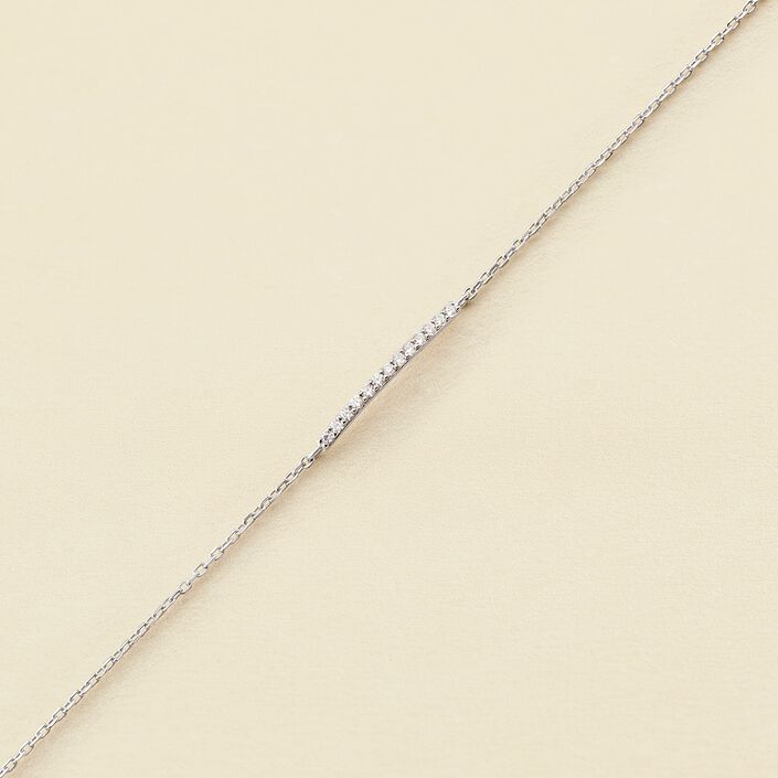 Bracelet souple BARSHINE - Cristal / Argenté - Bracelets  | Agatha