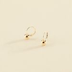 Boucles d'oreilles pendantes BOUL - Doré - Boucles d'oreilles  | Agatha