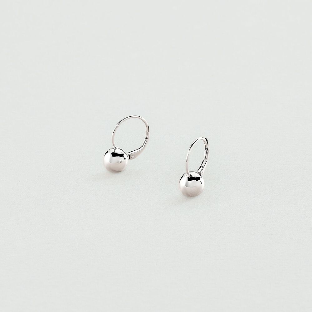Boucles d'oreilles pendantes BOUL - Argenté