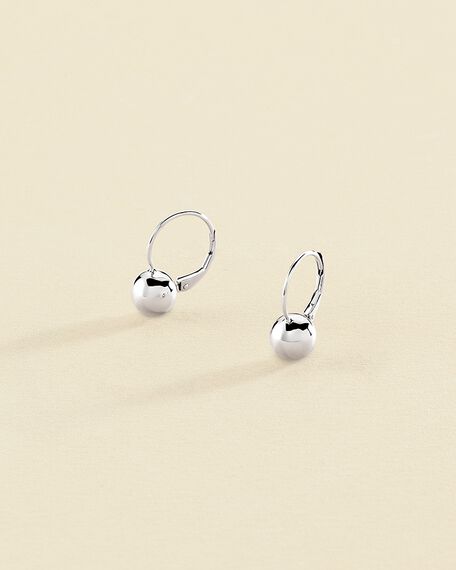 Boucles d'oreilles pendantes BOUL - Argenté - Boucles d'oreilles  | Agatha