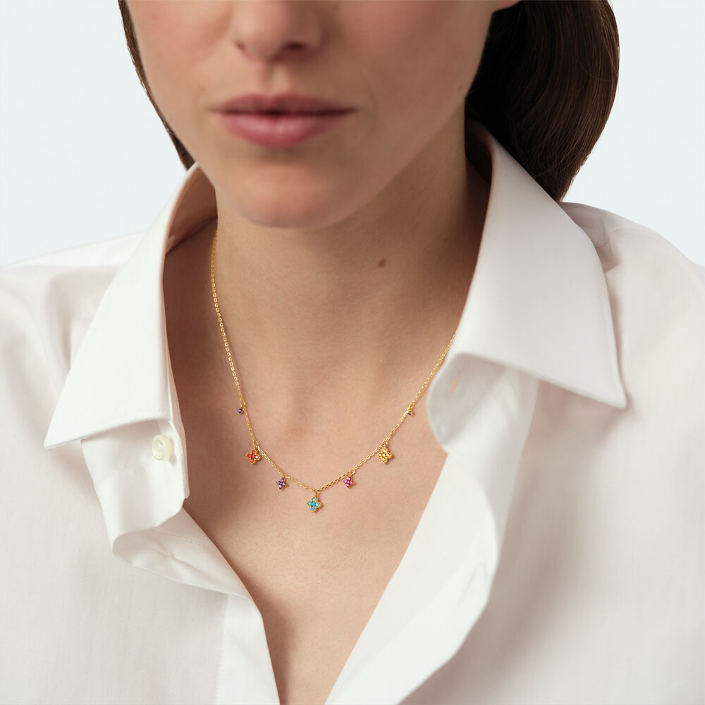 Collier ras du cou BELOVED - Multicolore / Dor&eacute; - Colliers ras du cou  | Agatha