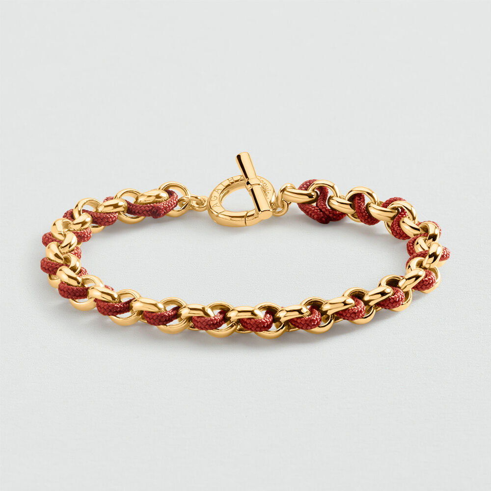 Bracelet souple GAMBETTA - Terracotta / Dor&eacute; - Bracelets souples  | Agatha
