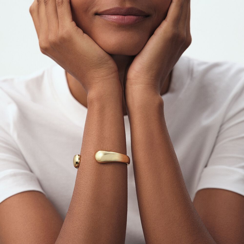 Jonc DANAE - Dor&eacute; - Bracelets fantaisie  | Agatha