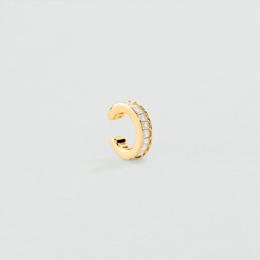 Earcuff LUCKY - Cristal / Dor&eacute; - Boucles d'oreilles  | Agatha