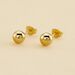 Boucles d'oreilles puces SOL - Doré - Boucles d'oreilles puces  | Agatha