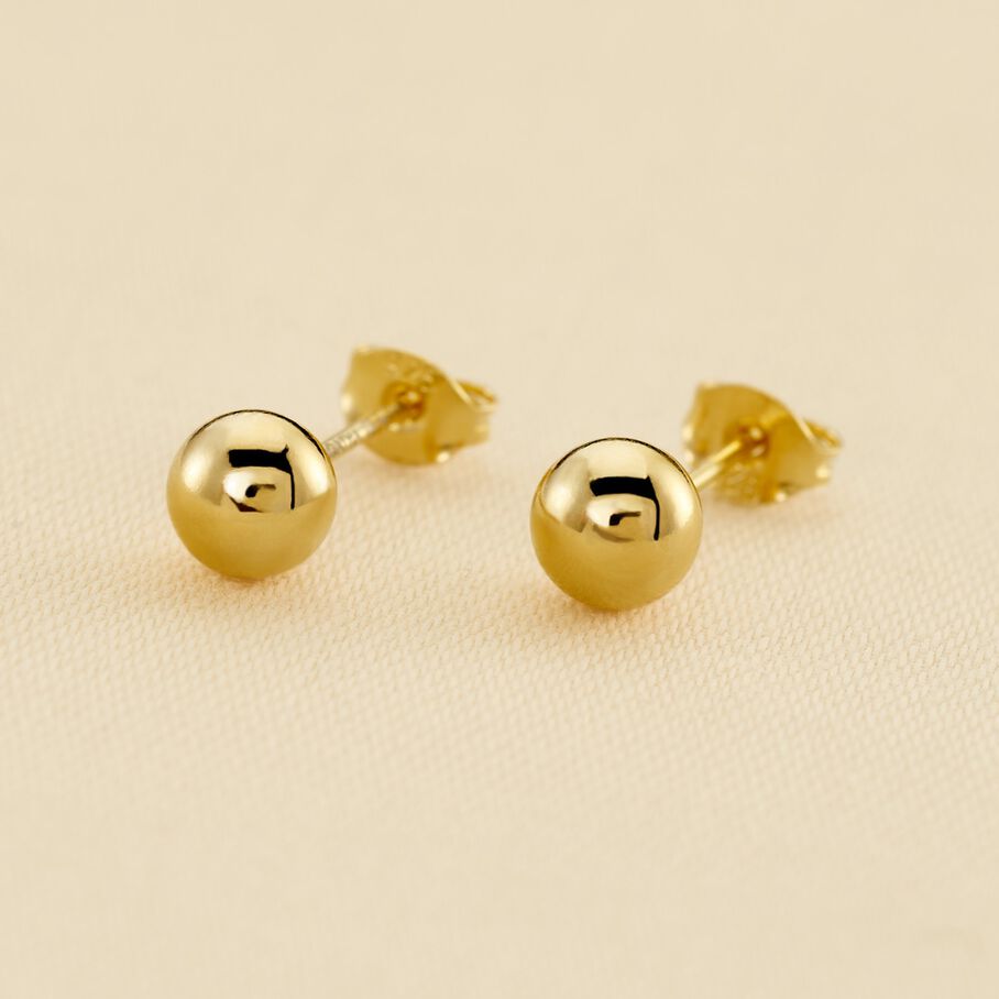 Boucles d'oreilles puces SOL - Doré - Boucles d'oreilles puces  | Agatha