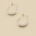 Créoles HARMONIE - Argenté - Boucles d'oreilles  | Agatha