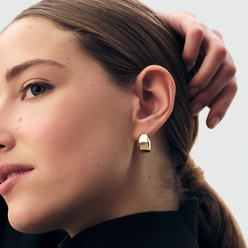 Créoles LEA - Doré - Boucles d'oreilles fantaisies  | Agatha