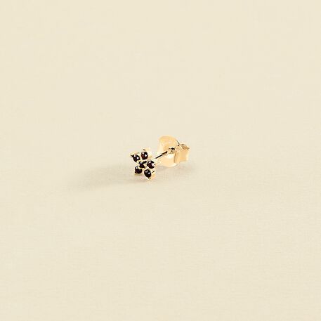 Piercing puce FLOR6 - Noir / Doré - Piercings  | Agatha