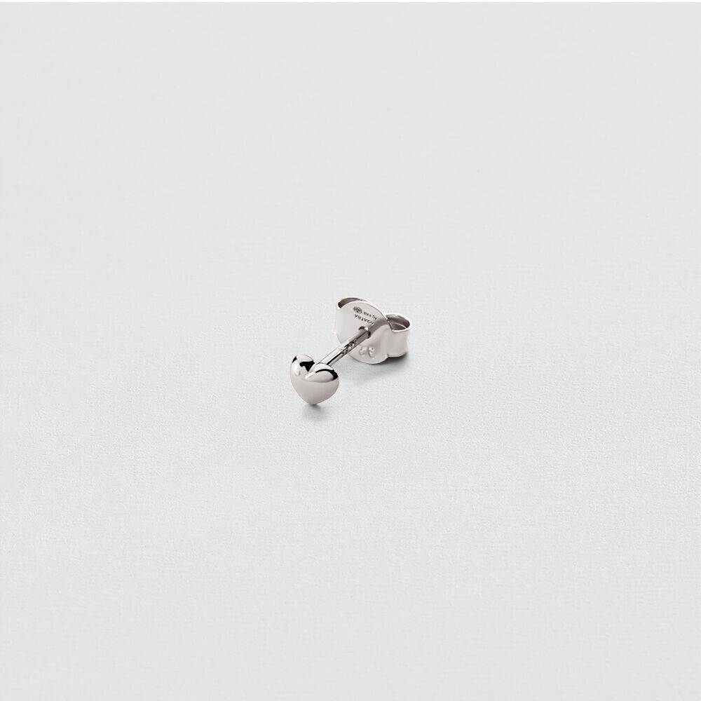 Puce &agrave; l'unit&eacute; C&OElig;UR MIX & MATCH - Argent&eacute; - Boucles d'oreilles  | Agatha