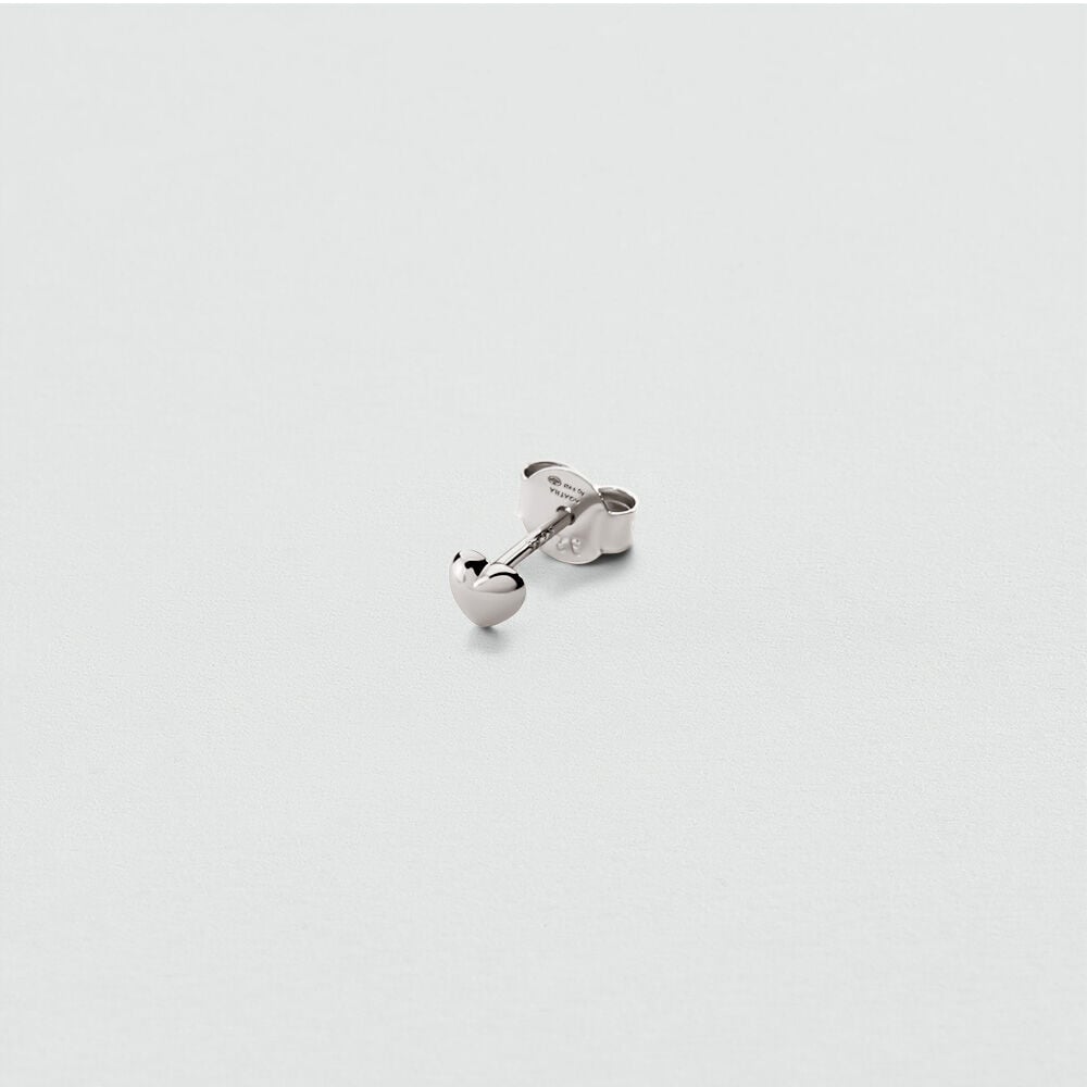 Puce &agrave; l'unit&eacute; C&OElig;UR MIX & MATCH - Argent&eacute; - Boucles d'oreilles  | Agatha