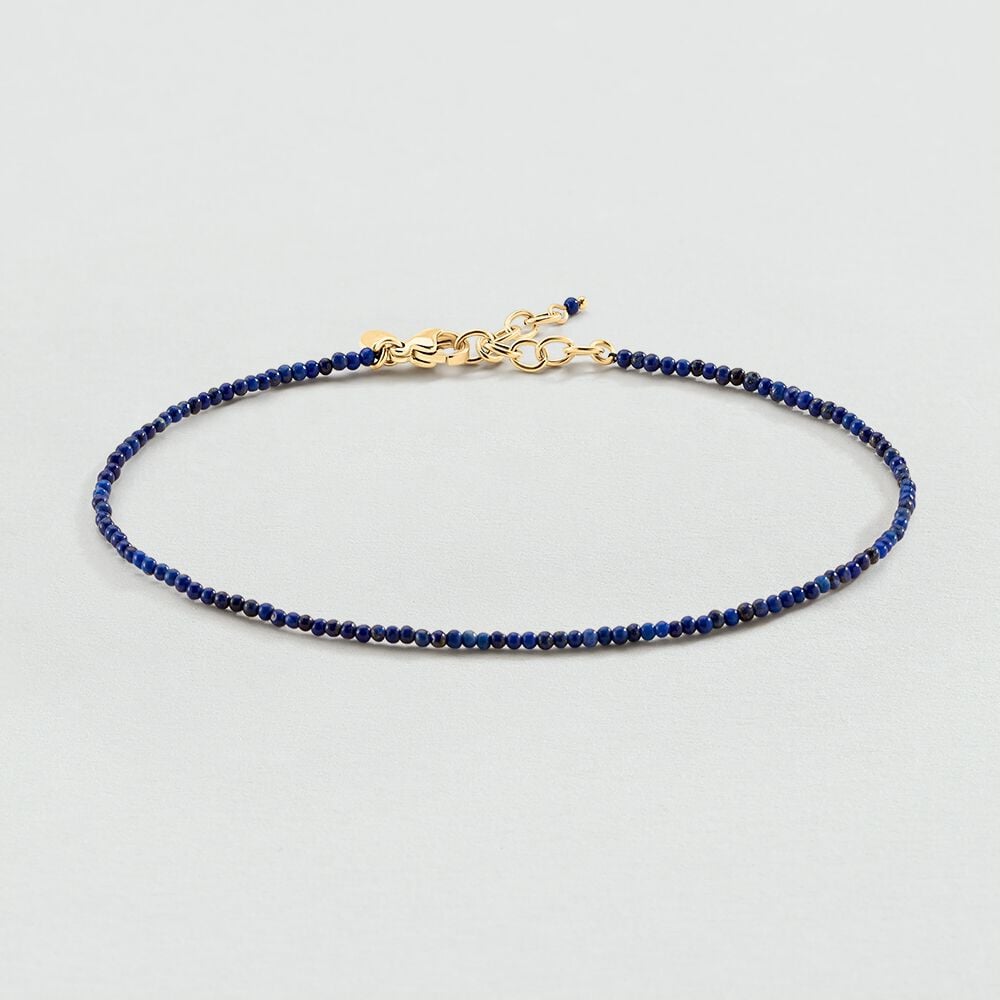 Chaîne de cheville PIERRES NATURELLES - Lapis - Bracelets fantaisie  | Agatha