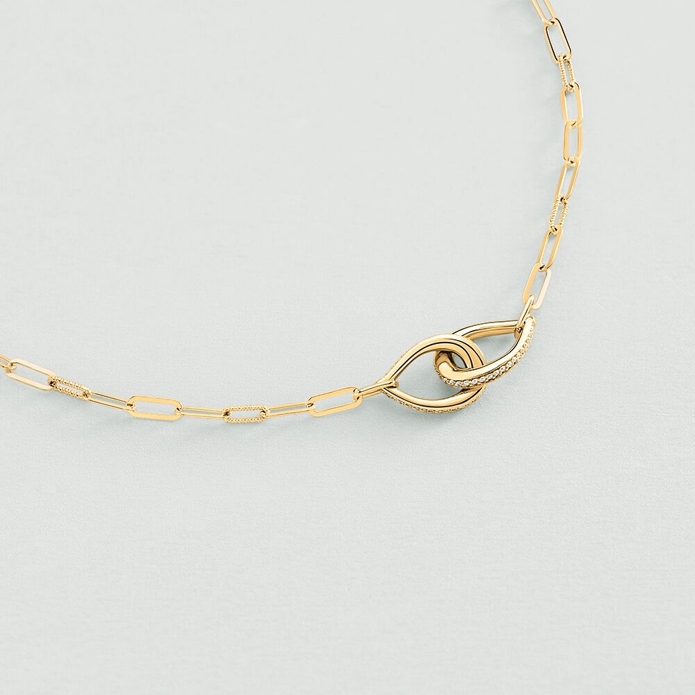 Collier ras du cou GEMINI - Cristal / Doré - Colliers fantaisie  | Agatha