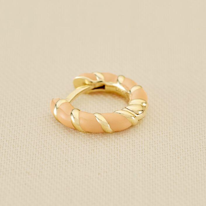 Piercing créole MIX& MATCH - Orange / Doré - Piercings  | Agatha