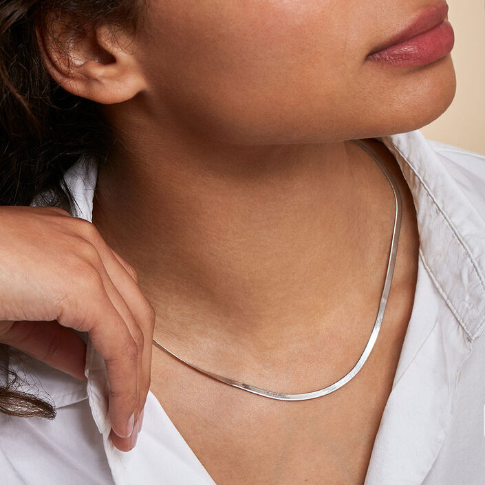 Collier mi-long EFFLEURE - Argenté - Colliers  | Agatha