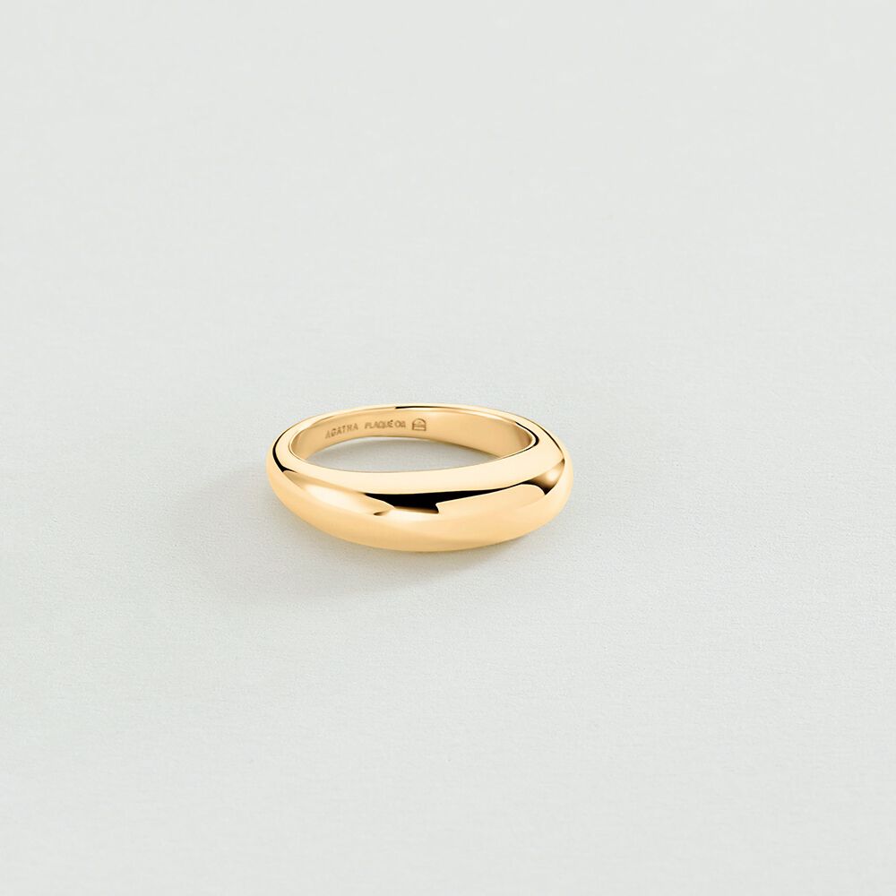 Bague fine LEO - Doré - Bagues fines  | Agatha