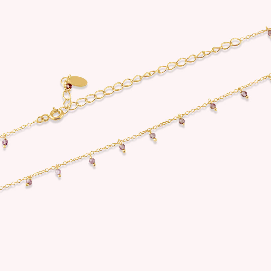 Collier ras du cou DANGLE - Améthyste - Colliers  | Agatha