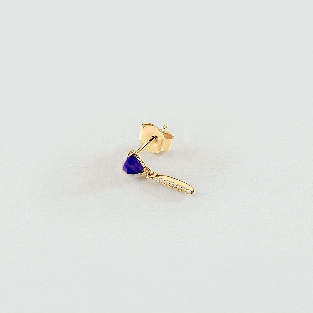 Piercing puce MIX & MATCH - Bleu Lapis - Piercings  | Agatha