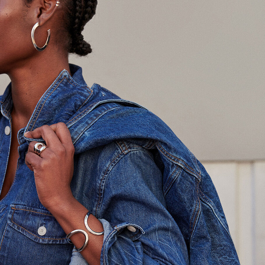 Manchette LINES - Argenté - Bracelets  | Agatha