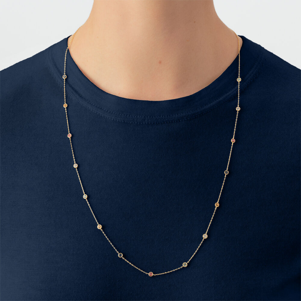 Sautoir BRILLANT - Multicolore / Dor&eacute; - Sautoir  | Agatha