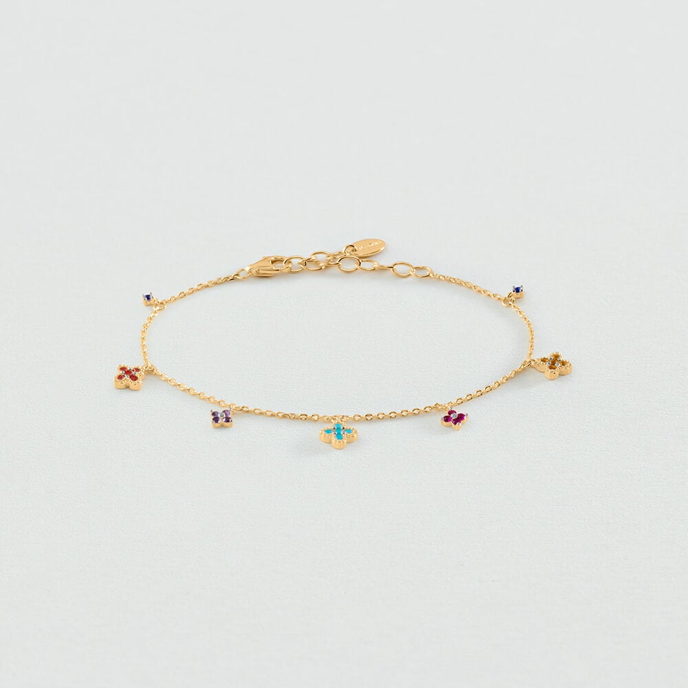 Bracelet souple BELOVED - Multicolore / Dor&eacute; - Bracelets souples  | Agatha