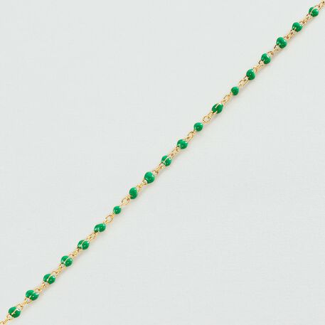 Bracelet souple SMARTY - Vert / Doré - Bracelets  | Agatha