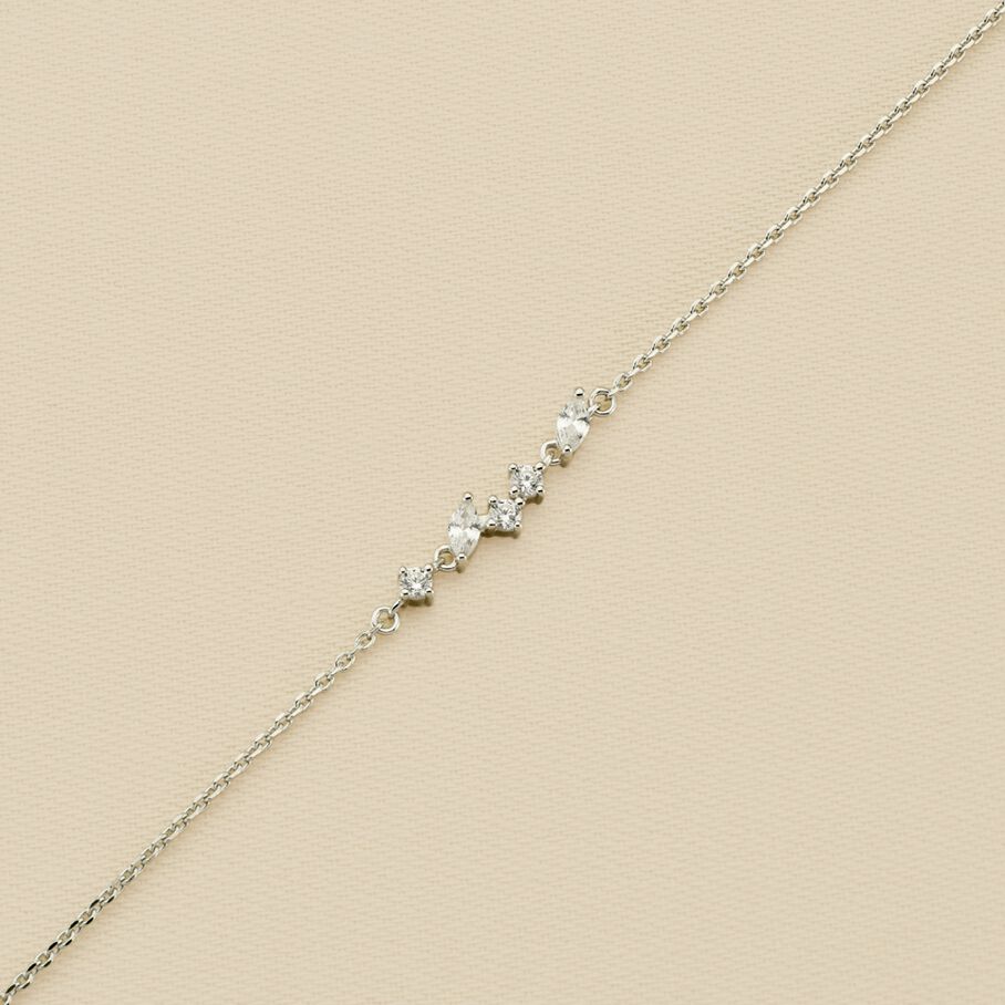 Bracelet souple PLEIADES - Cristal / Argenté - Bracelets  | Agatha