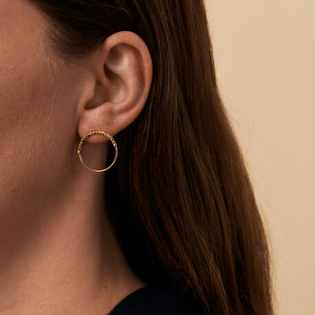 Boucles d'oreilles pendantes GOLDEN - Doré - Boucles d'oreilles  | Agatha