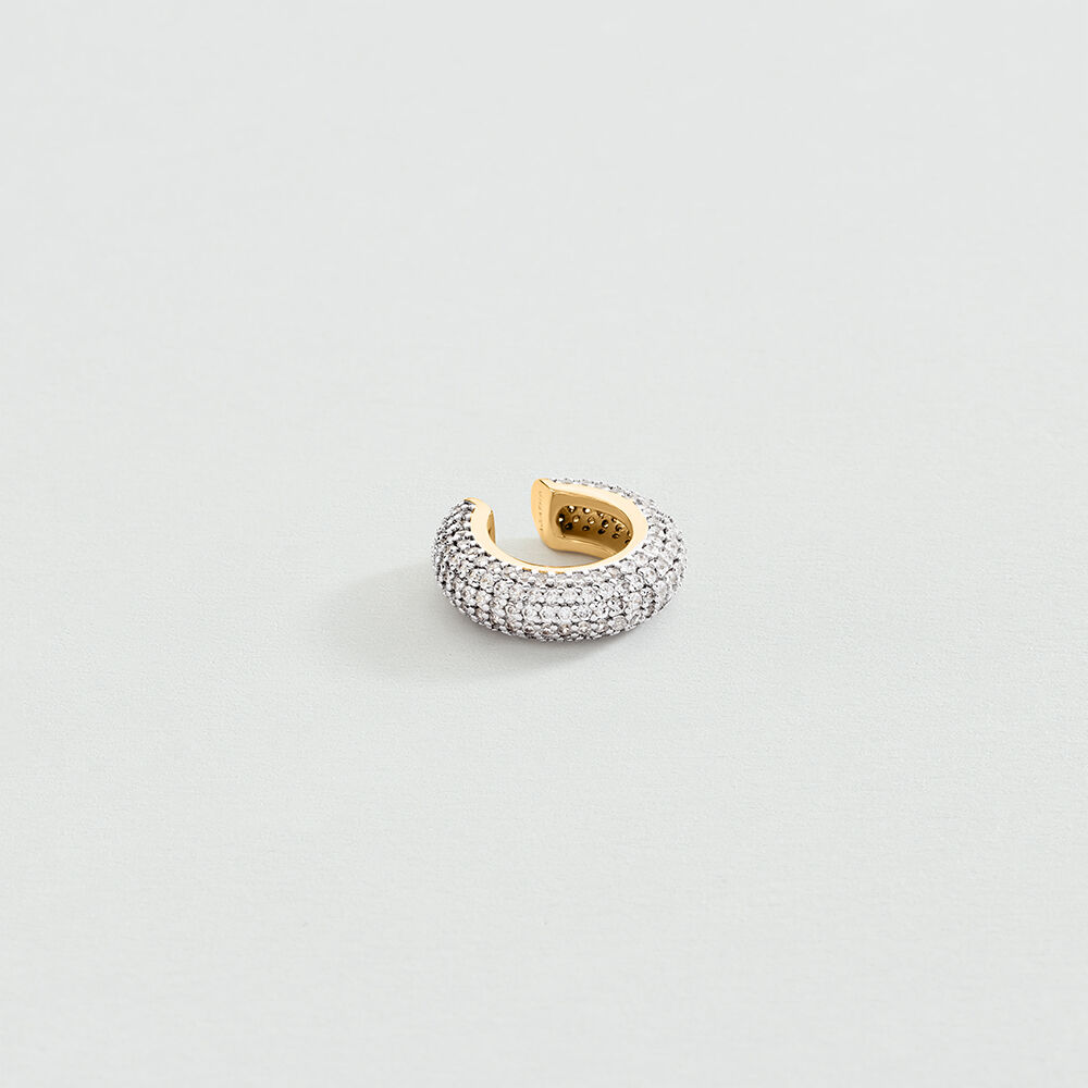 Piercing ear cuff DANAE - Cristal / Doré - Piercings  | Agatha
