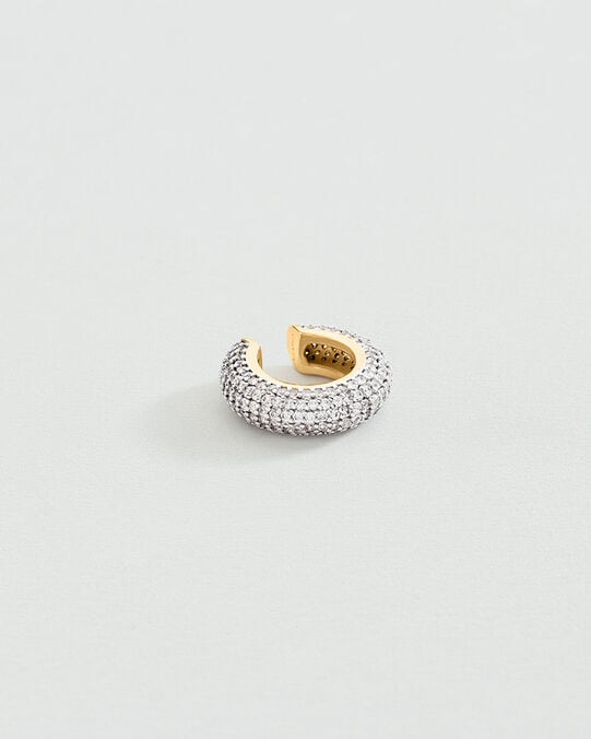 Piercing ear cuff DANAE - Cristal / Doré - Piercings  | Agatha Piercing ear cuff DANAE - Cristal / Doré - Piercings  | Agatha