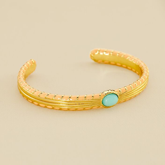 Jonc ARLEQUIN - Orange / Doré - Bracelets  | Agatha