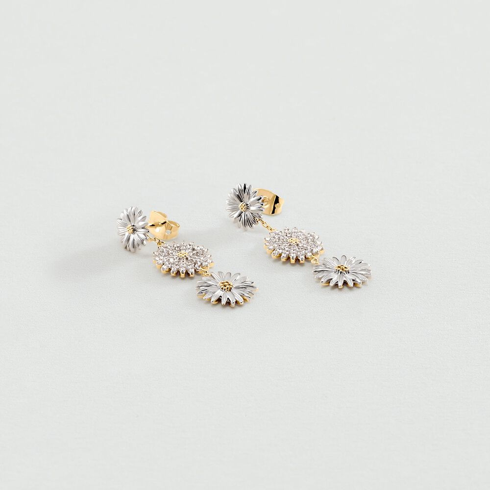 Boucles d'oreilles pendantes BLOSSOM - Doré / Argenté - Boucles d'oreilles fantaisies  | Agatha