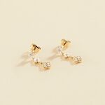 Boucles d'oreilles pendantes BELOVED - Cristal / Doré - Boucles d'oreilles  | Agatha