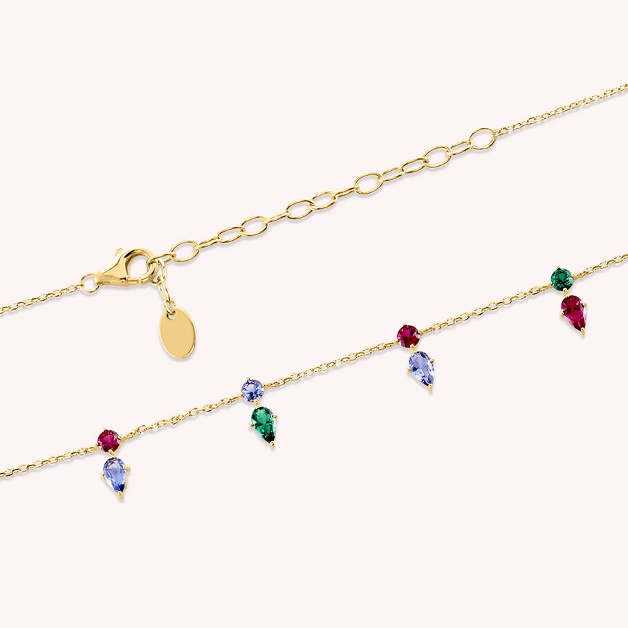 Collier ras du cou ASTRE - Multicolore / Doré - Colliers  | Agatha