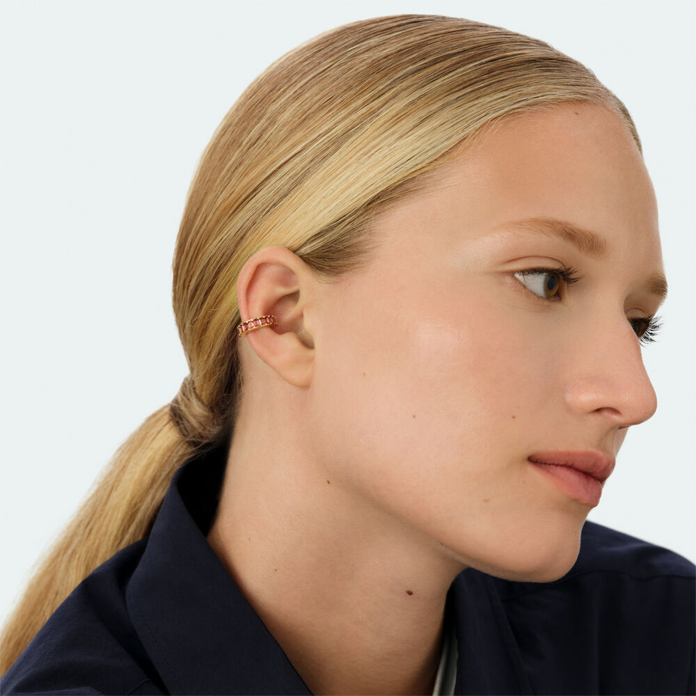 Earcuff LUCKY - Bordeaux / Dor&eacute; - Boucles d'oreilles  | Agatha