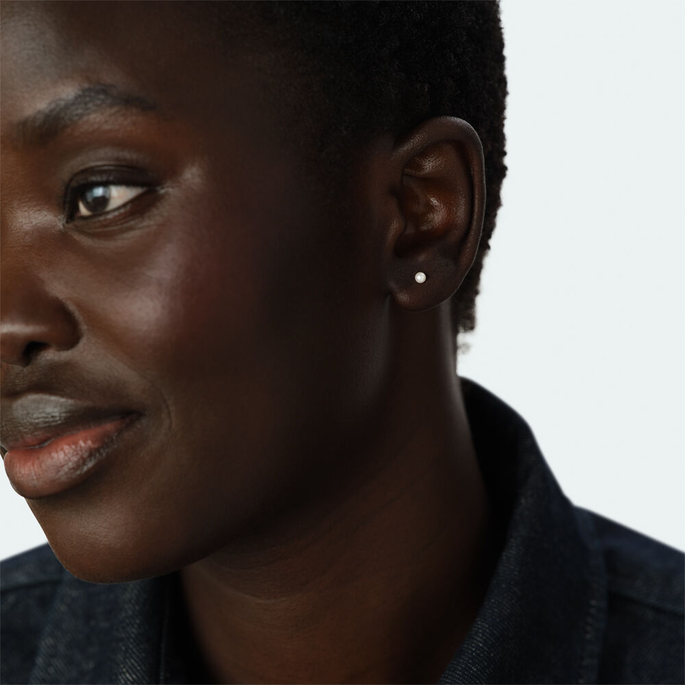 Puce &agrave; l'unit&eacute; PERLE MIX & MATCH - Blanc / Dor&eacute; - Boucles d'oreilles  | Agatha