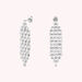 Boucles d'oreilles pendantes MINUIT - Argenté - Boucles d'oreilles  | Agatha