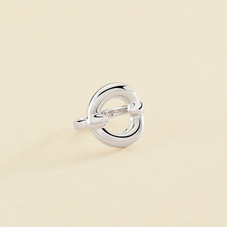 Bague large INES - Argenté - Bagues  | Agatha