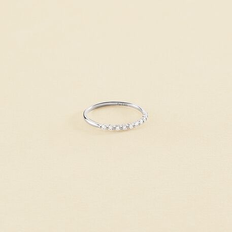 Bague fine BELOVED - Cristal / Argenté - Bagues  | Agatha