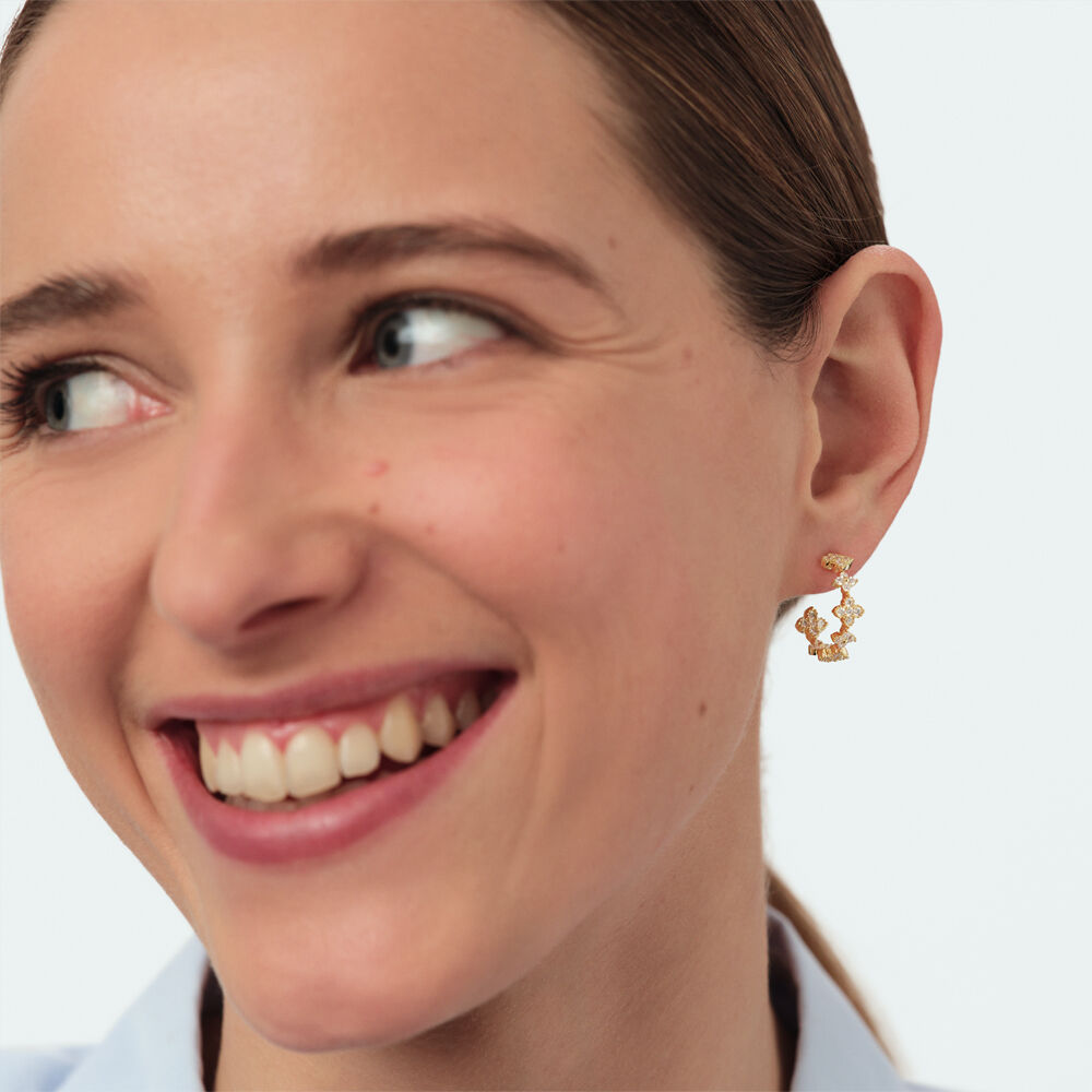 Cr&eacute;oles BELOVED - Cristal / Dor&eacute; - Cr&eacute;oles  | Agatha