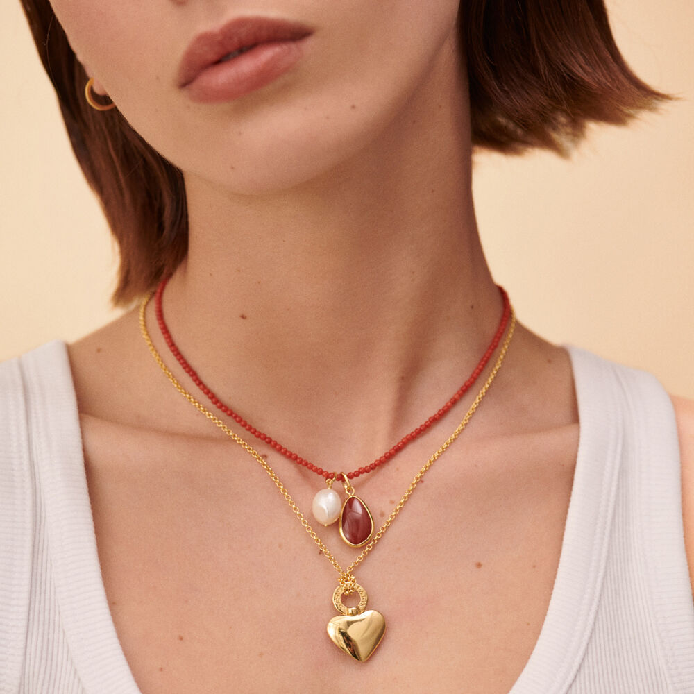 Collier ras du cou TALISMANS - Corail - Colliers fantaisie  | Agatha
